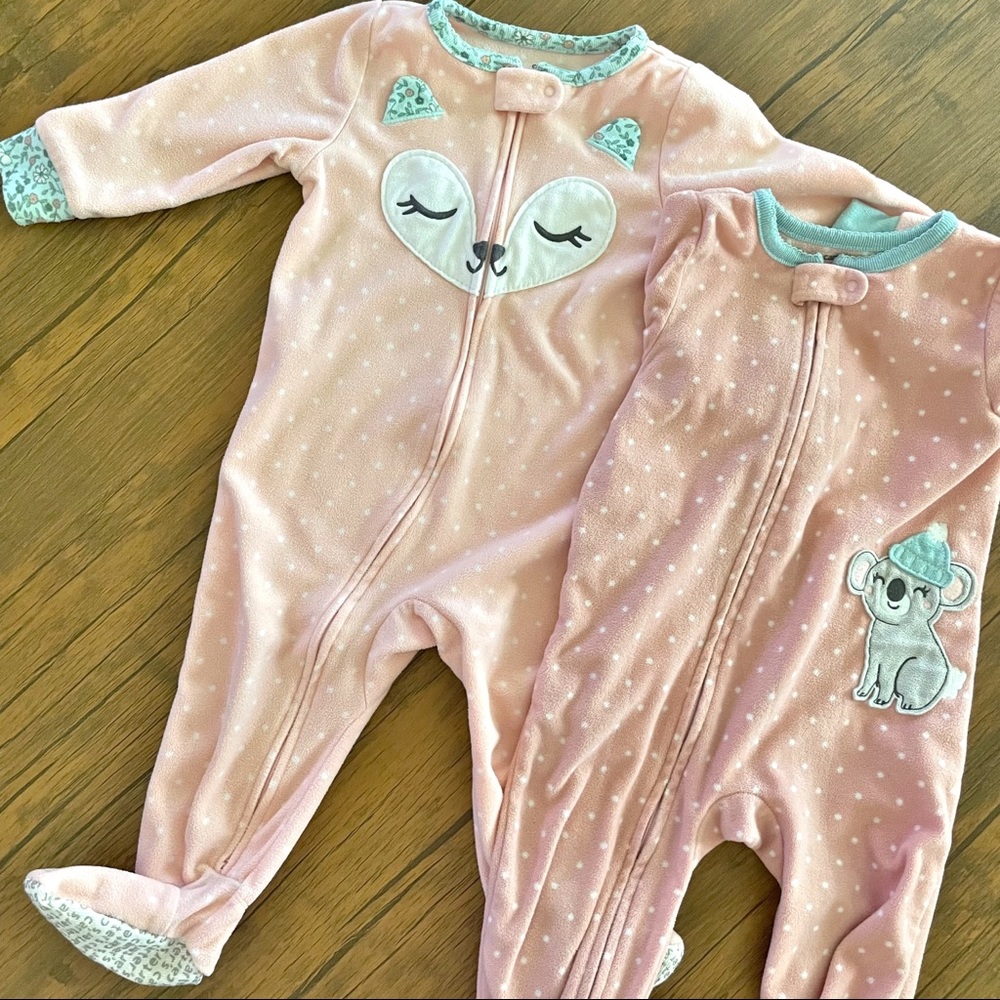 Fleece pajamas - Size 12 months
